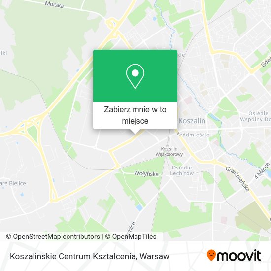 Mapa Koszalinskie Centrum Ksztalcenia