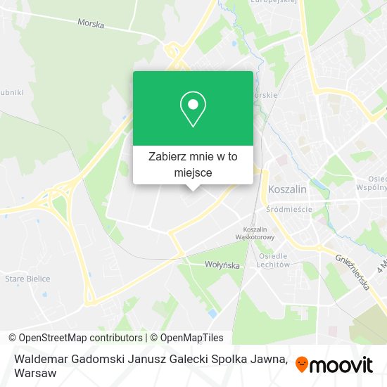 Mapa Waldemar Gadomski Janusz Galecki Spolka Jawna