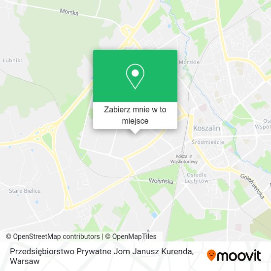 Mapa Przedsiębiorstwo Prywatne Jom Janusz Kurenda