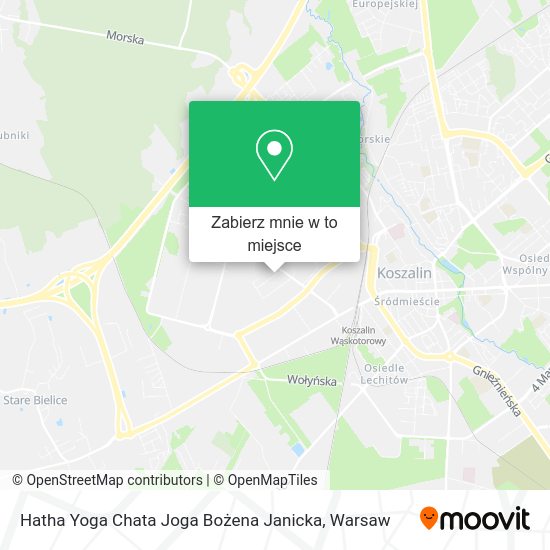 Mapa Hatha Yoga Chata Joga Bożena Janicka