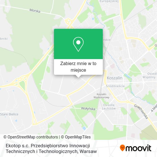 Mapa Ekotop s.c. Przedsiębiorstwo Innowacji Technicznych i Technologicznych