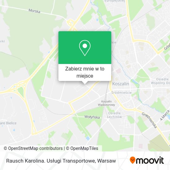 Mapa Rausch Karolina. Usługi Transportowe