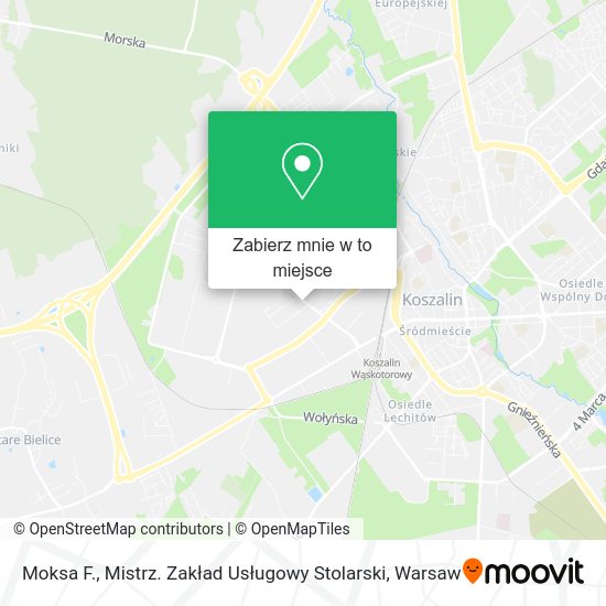 Mapa Moksa F., Mistrz. Zakład Usługowy Stolarski