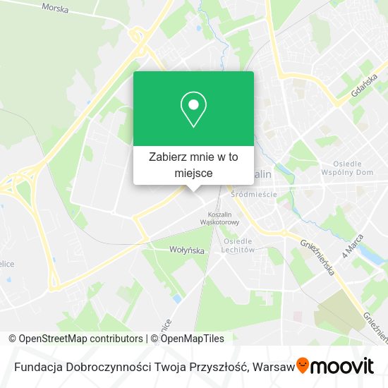 Mapa Fundacja Dobroczynności Twoja Przyszłość