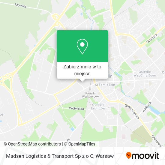 Mapa Madsen Logistics & Transport Sp z o O