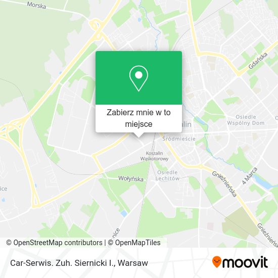 Mapa Car-Serwis. Zuh. Siernicki I.