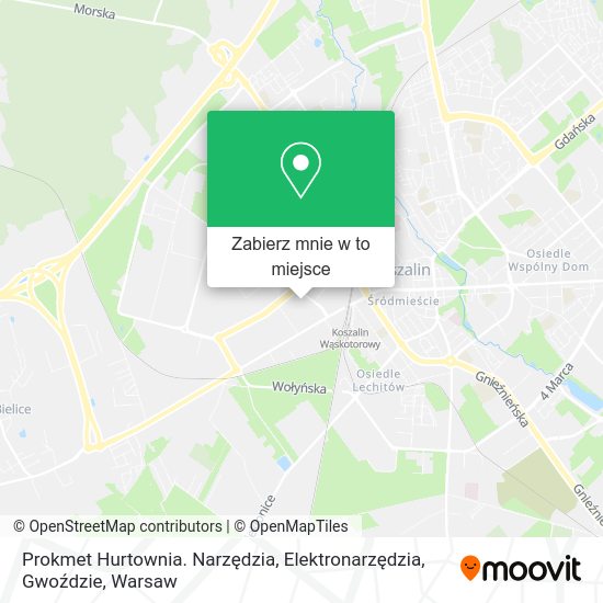 Mapa Prokmet Hurtownia. Narzędzia, Elektronarzędzia, Gwoździe