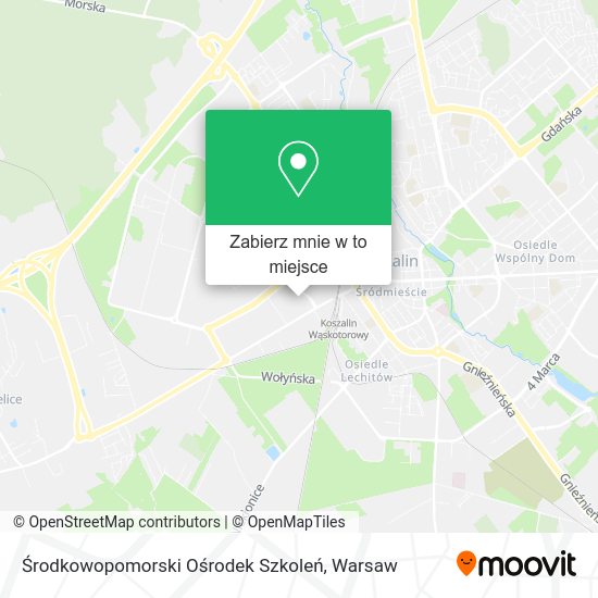 Mapa Środkowopomorski Ośrodek Szkoleń