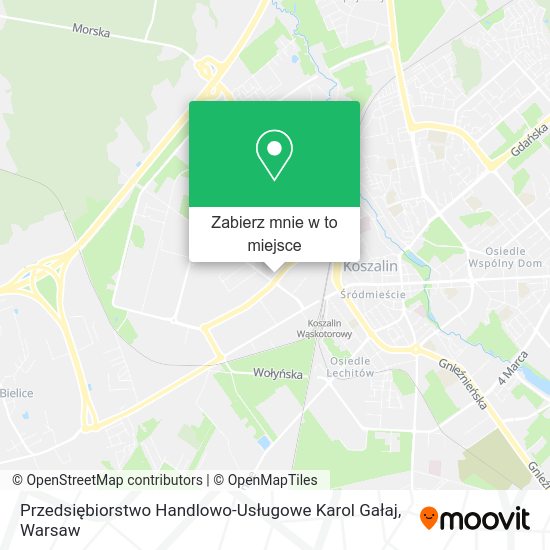 Mapa Przedsiębiorstwo Handlowo-Usługowe Karol Gałaj