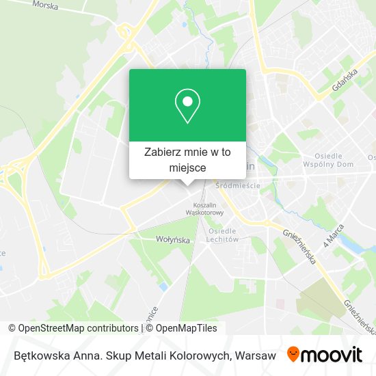 Mapa Bętkowska Anna. Skup Metali Kolorowych