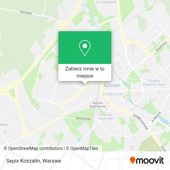 Mapa Sepix Koszalin