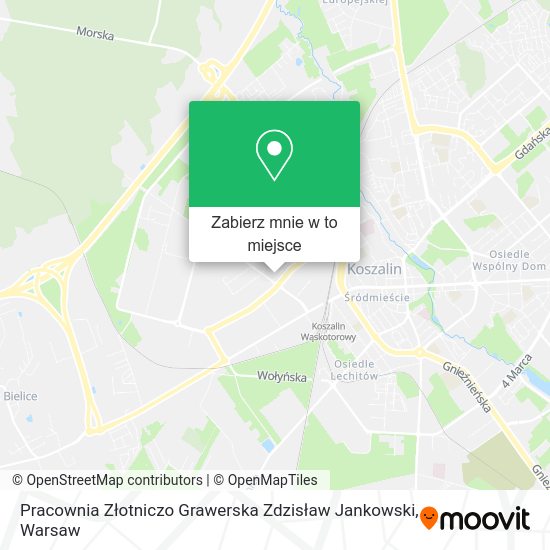 Mapa Pracownia Złotniczo Grawerska Zdzisław Jankowski