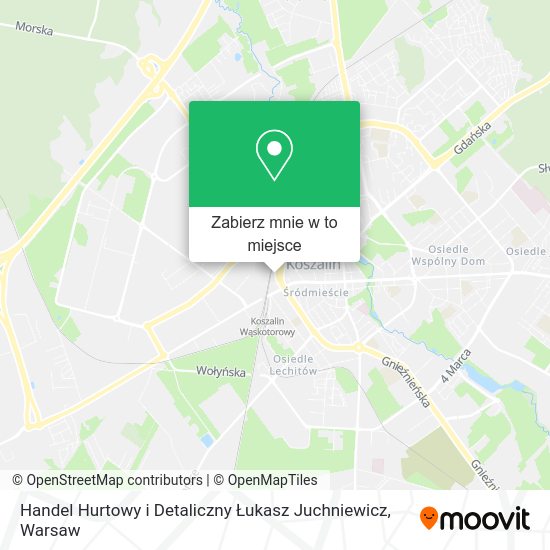 Mapa Handel Hurtowy i Detaliczny Łukasz Juchniewicz