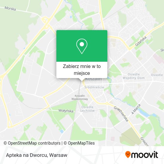 Mapa Apteka na Dworcu