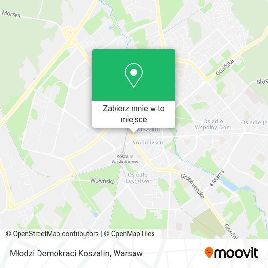 Mapa Młodzi Demokraci Koszalin