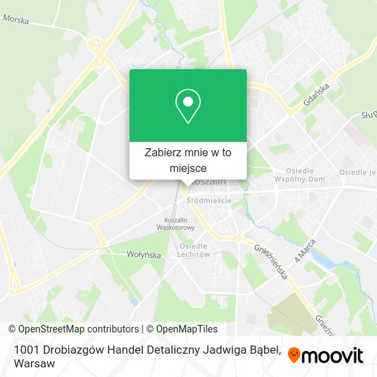 Mapa 1001 Drobiazgów Handel Detaliczny Jadwiga Bąbel