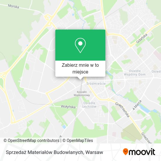 Mapa Sprzedaż Materiałów Budowlanych