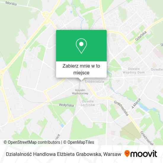 Mapa Działalność Handlowa Elżbieta Grabowska