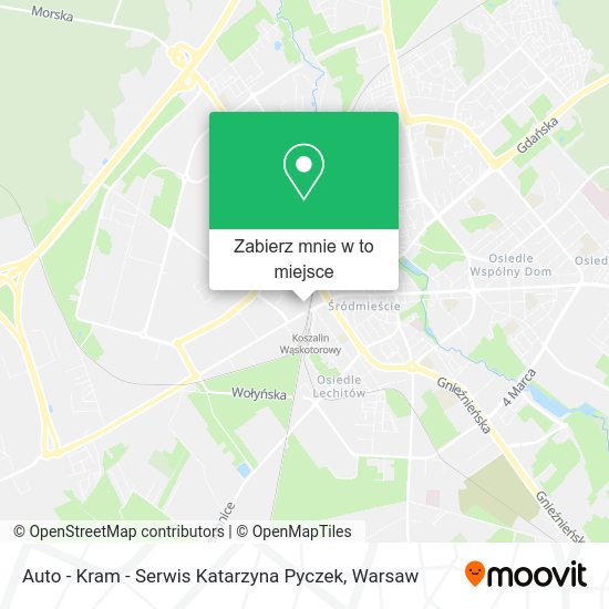 Mapa Auto - Kram - Serwis Katarzyna Pyczek