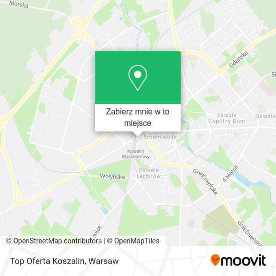 Mapa Top Oferta Koszalin