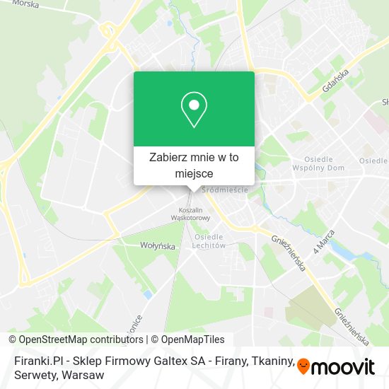 Mapa Firanki.Pl - Sklep Firmowy Galtex SA - Firany, Tkaniny, Serwety