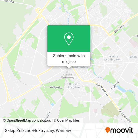 Mapa Sklep Żelazno-Elektryczny