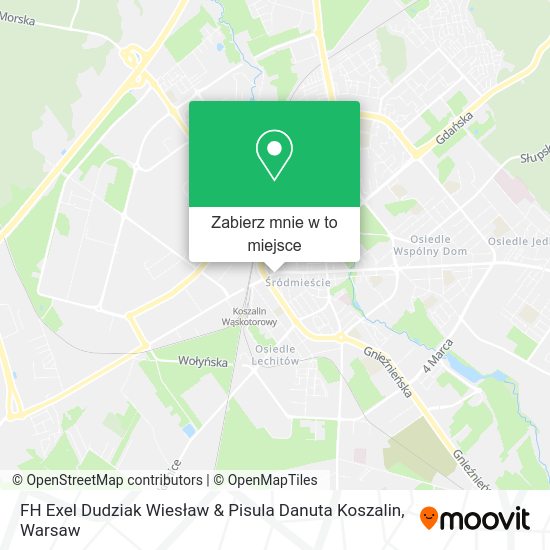 Mapa FH Exel Dudziak Wiesław & Pisula Danuta Koszalin