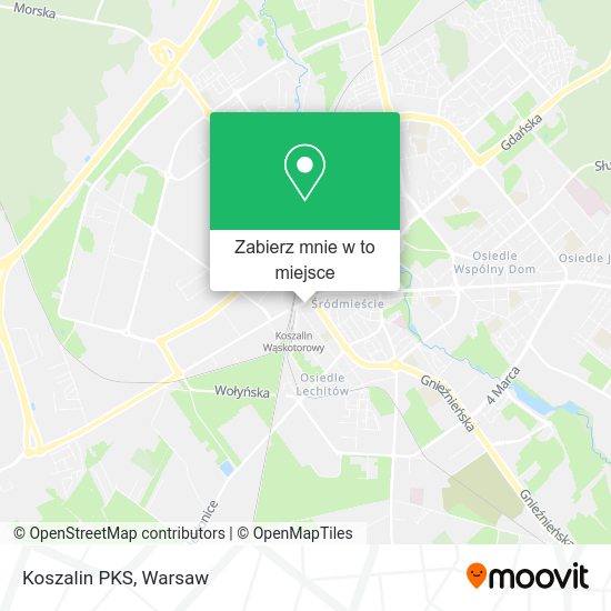 Mapa Koszalin PKS