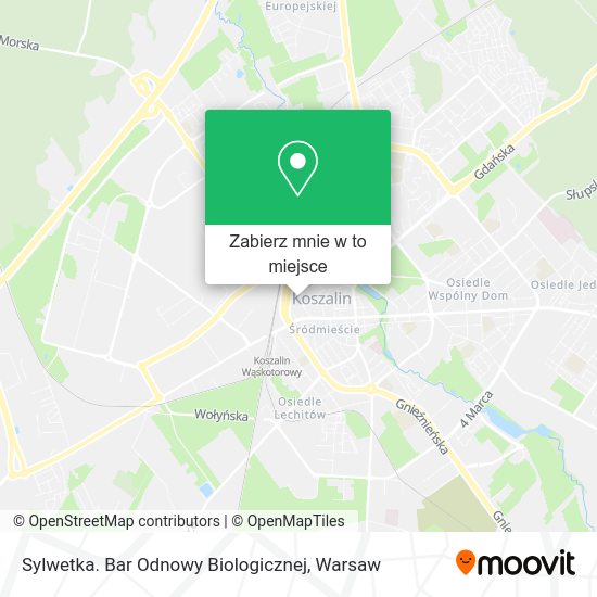 Mapa Sylwetka. Bar Odnowy Biologicznej