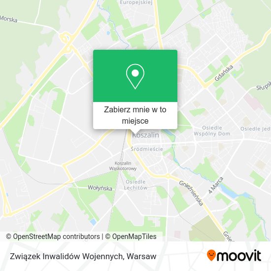 Mapa Związek Inwalidów Wojennych