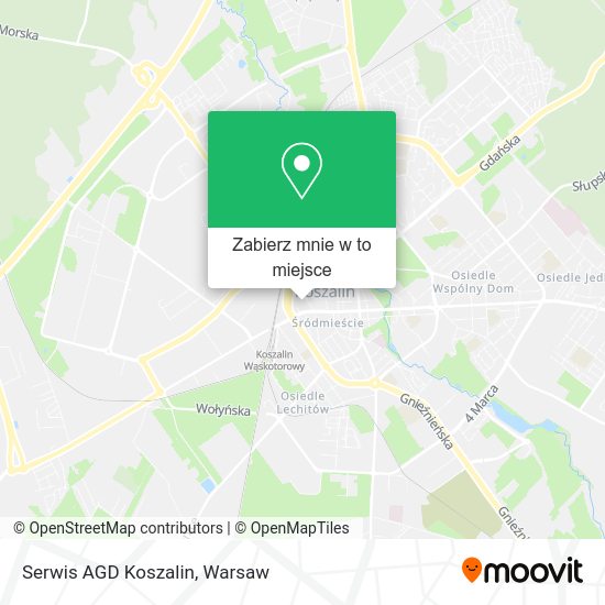 Mapa Serwis AGD Koszalin