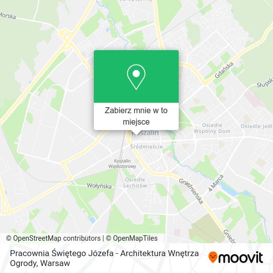 Mapa Pracownia Świętego Józefa - Architektura Wnętrza Ogrody