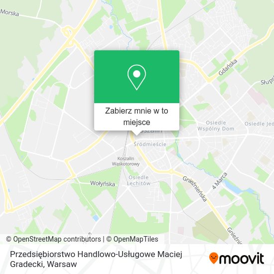 Mapa Przedsiębiorstwo Handlowo-Usługowe Maciej Gradecki