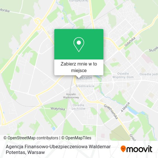 Mapa Agencja Finansowo-Ubezpieczeniowa Waldemar Potentas