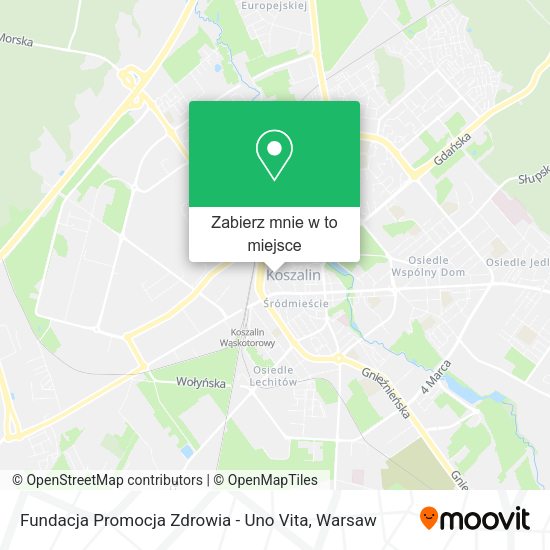 Mapa Fundacja Promocja Zdrowia - Uno Vita