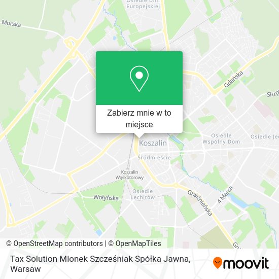 Mapa Tax Solution Mlonek Szcześniak Spółka Jawna