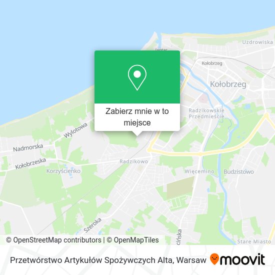 Mapa Przetwórstwo Artykułów Spożywczych Alta