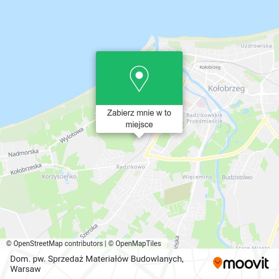 Mapa Dom. pw. Sprzedaż Materiałów Budowlanych