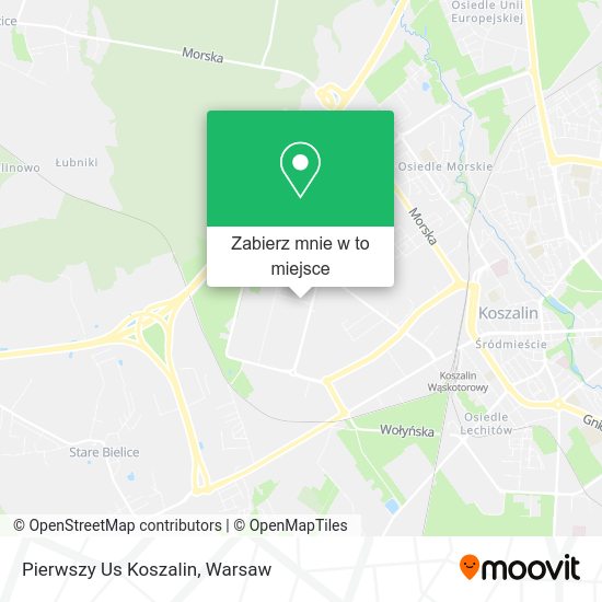 Mapa Pierwszy Us Koszalin