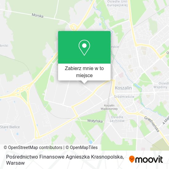 Mapa Pośrednictwo Finansowe Agnieszka Krasnopolska