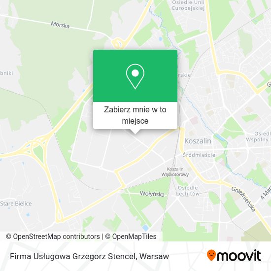 Mapa Firma Usługowa Grzegorz Stencel