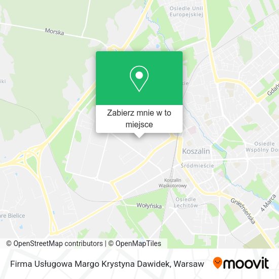 Mapa Firma Usługowa Margo Krystyna Dawidek