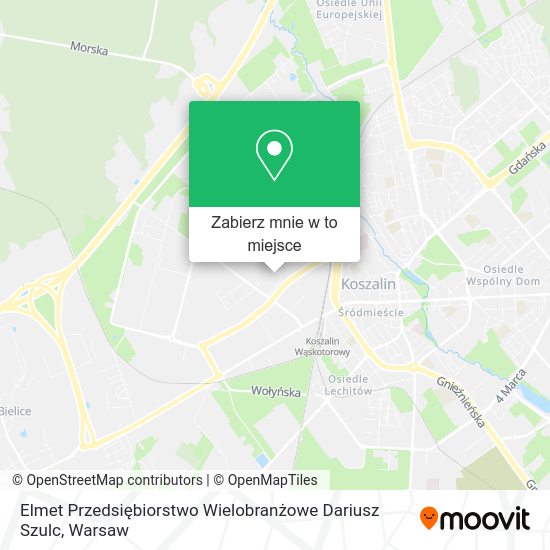 Mapa Elmet Przedsiębiorstwo Wielobranżowe Dariusz Szulc