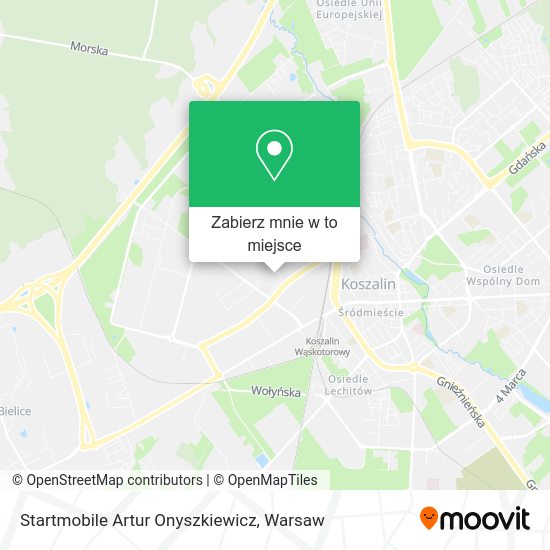 Mapa Startmobile Artur Onyszkiewicz