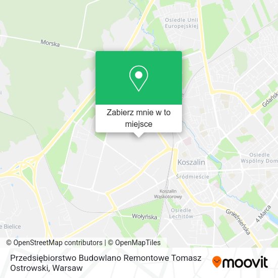 Mapa Przedsiębiorstwo Budowlano Remontowe Tomasz Ostrowski