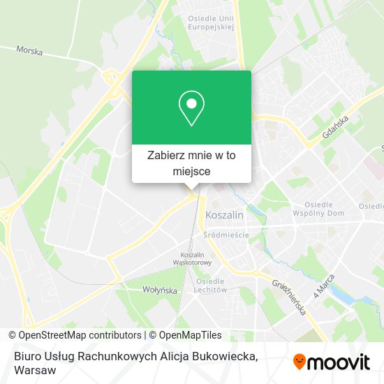 Mapa Biuro Usług Rachunkowych Alicja Bukowiecka