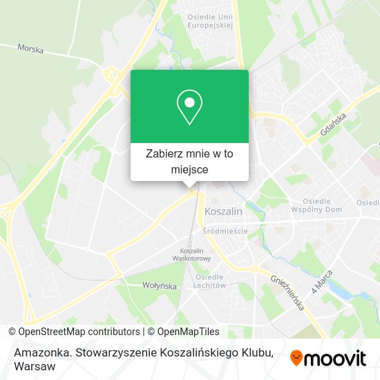 Mapa Amazonka. Stowarzyszenie Koszalińskiego Klubu