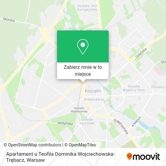 Mapa Apartament u Teofila Dominika Wojciechowska-Trębacz