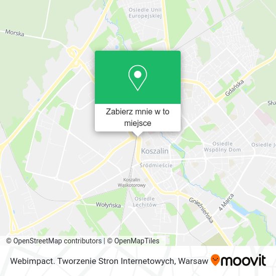 Mapa Webimpact. Tworzenie Stron Internetowych