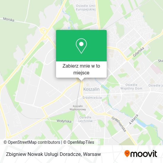 Mapa Zbigniew Nowak Usługi Doradcze